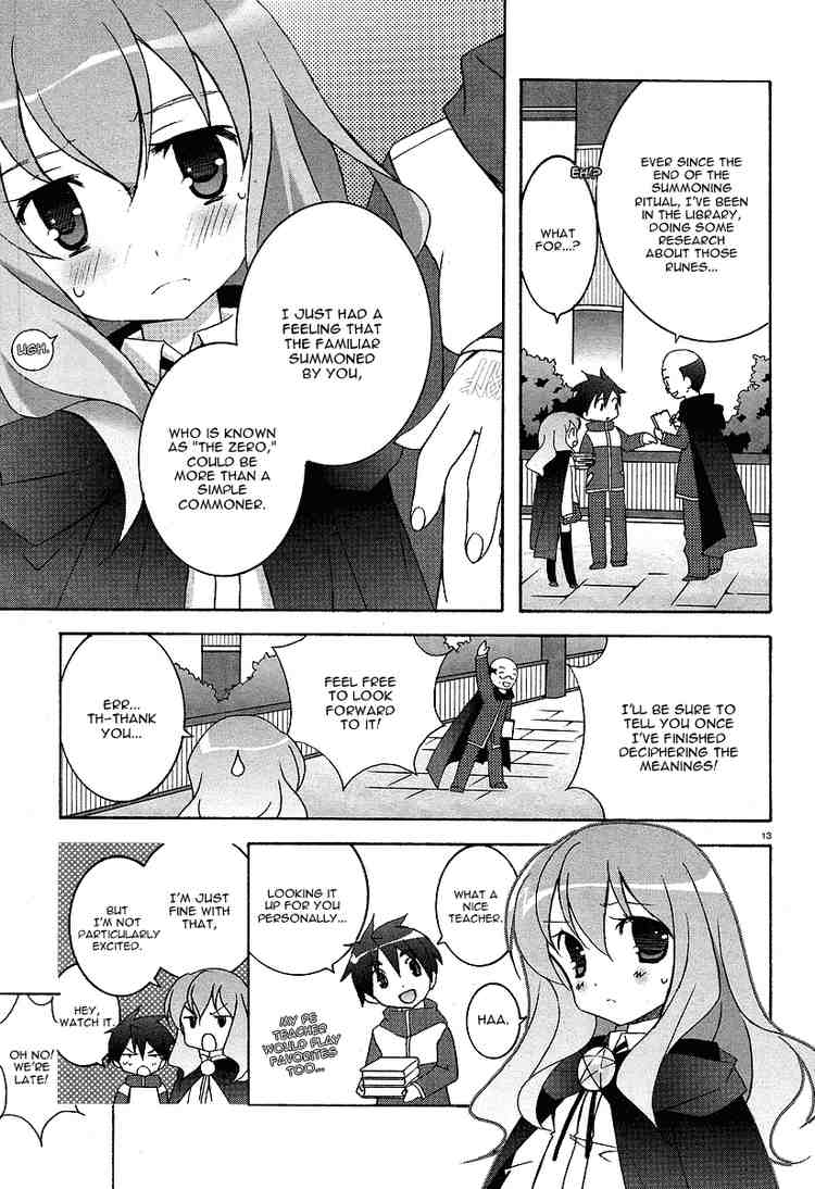 Zero no Tsukaima Chapter 2 page 13 - Chapter 2: Louise the Zero