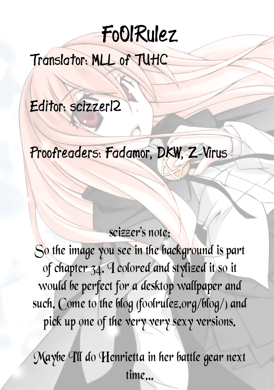 Zero no Tsukaima Chapter 35 page 28 - Chapter 35: The Void 2