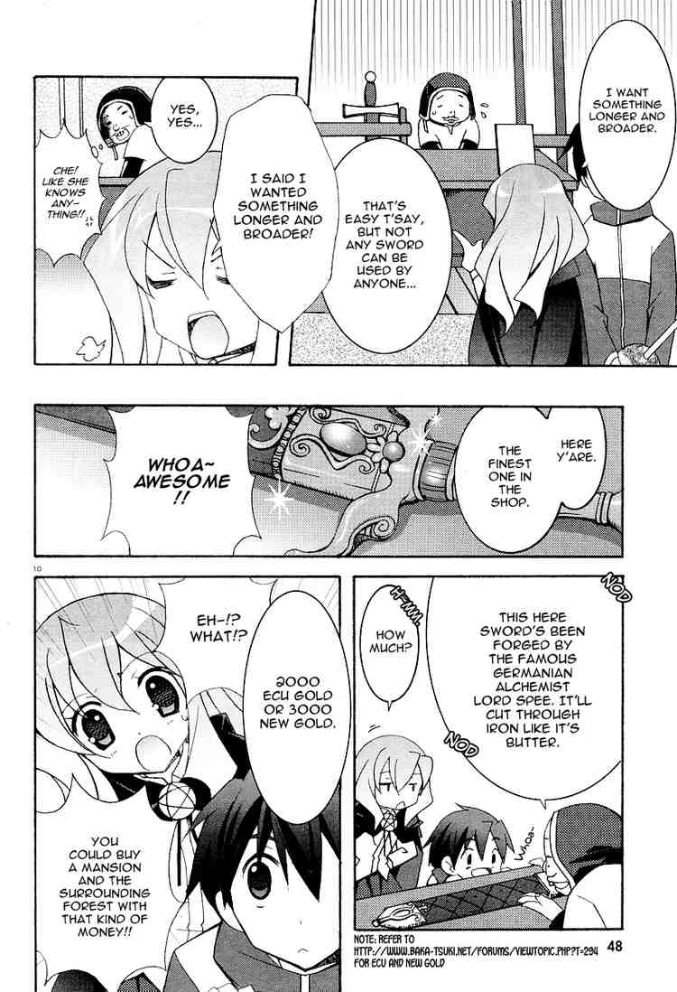 Zero no Tsukaima Chapter 6 page 10 - Chapter 6: Tristain's Arms Dealer