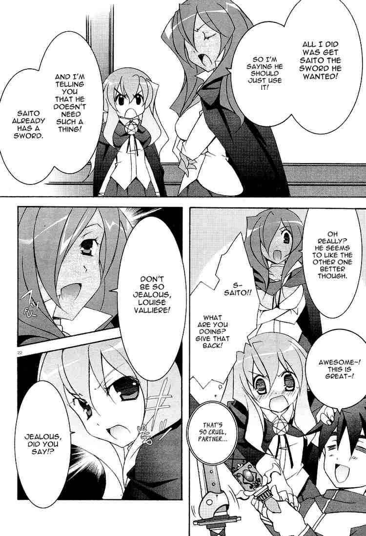 Zero no Tsukaima Chapter 6 page 22 - Chapter 6: Tristain's Arms Dealer