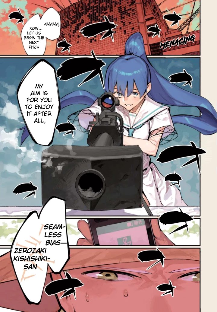 Zerozaki Kishishiki no Ningen Knock Chapter 2 page 1 - Chapter 2: Sniper Assault - Second Ball
