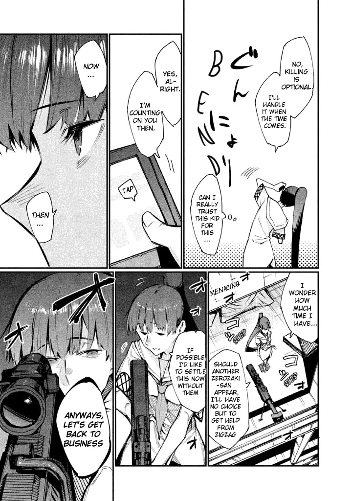 Zerozaki Kishishiki no Ningen Knock Chapter 2 page 20 - Chapter 2: Sniper Assault - Second Ball
