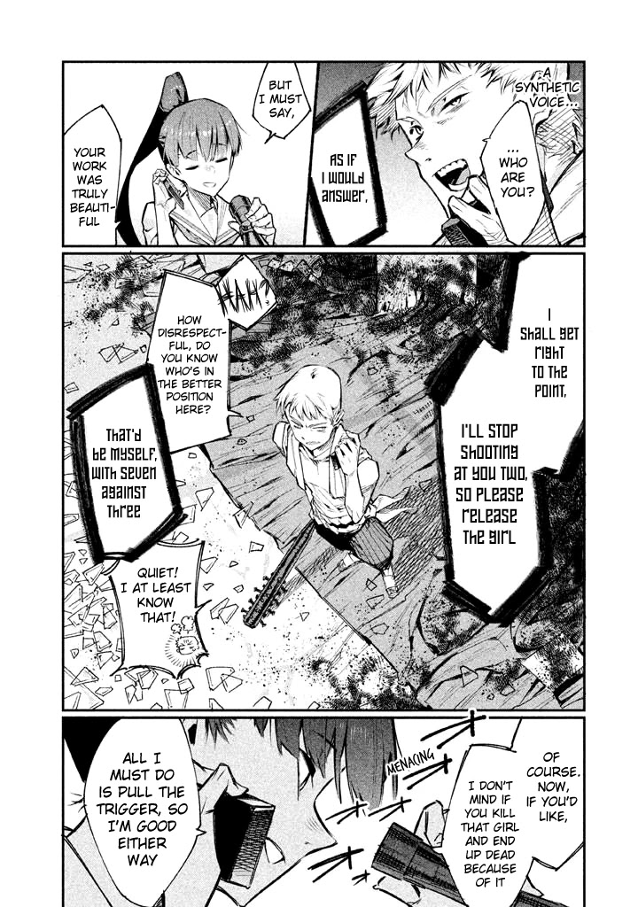 Zerozaki Kishishiki no Ningen Knock Chapter 3 page 16 - Chapter 3: Sniper Assault - Third Ball