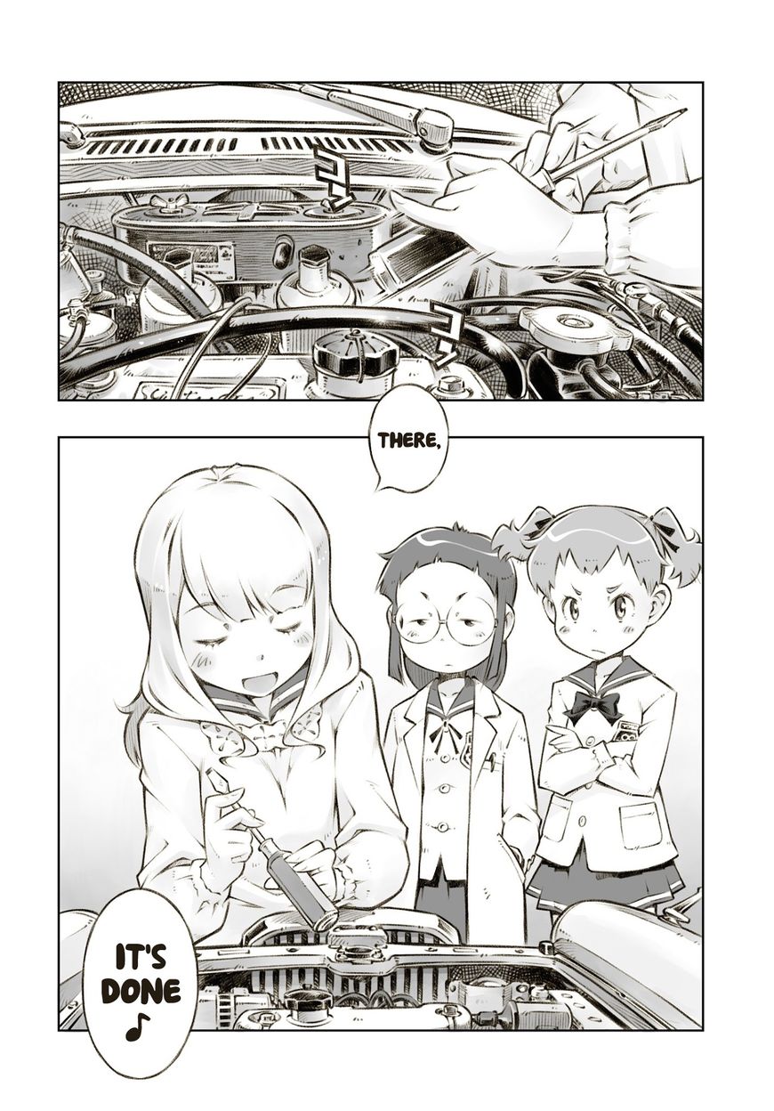 Zesshaka - Shiritsu yottsu wa Joshigakuin zetsumetsu kigu-sha gakka Chapter 5 page 19 - Chapter 5 : Abbie and the Magic Screwdriver