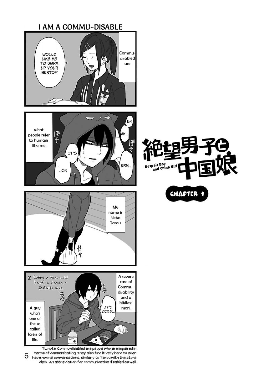 Zetsubou Danshi to Chuugoku Musume Chapter 1 page 7 - Chapter 1