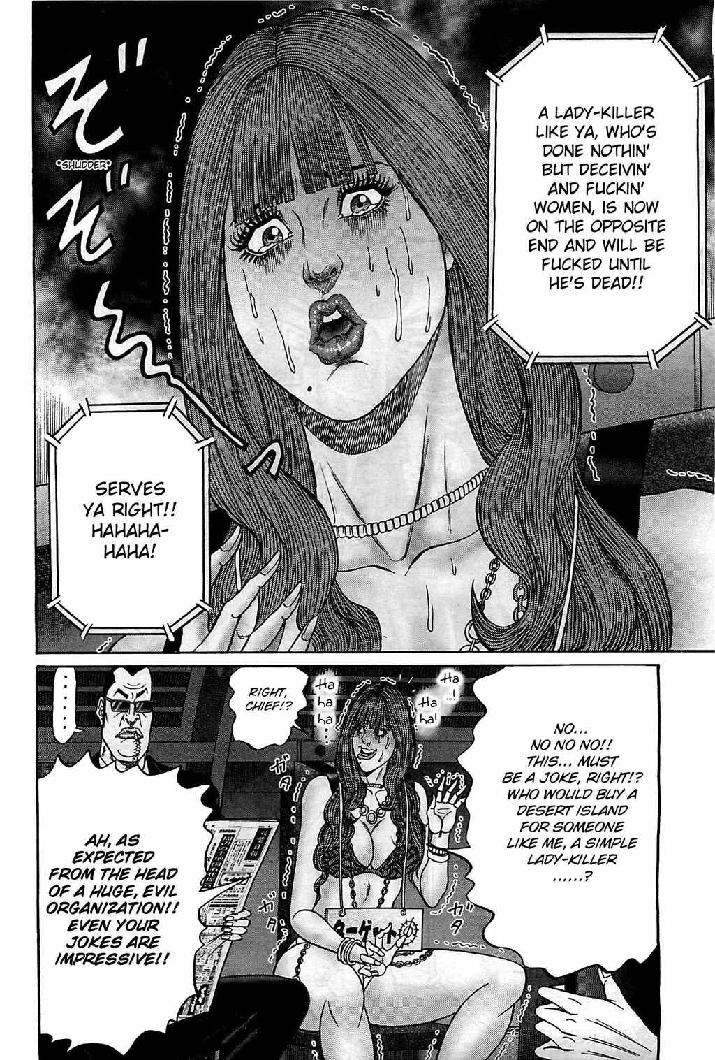 Zetsubou no Hantou - Hyakunin no Brief Otoko to Hitori no Kaizou Gal Chapter 1 page 35 - Chapter 1: His Vengeance Is Upon Me