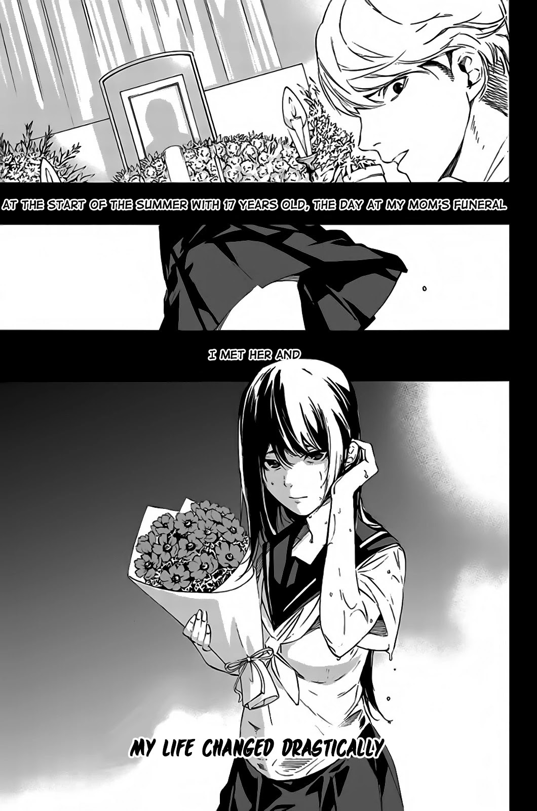Zetsubou no Rakuen Chapter 1 page 3 - Chapter 1: The Funeral Anemones