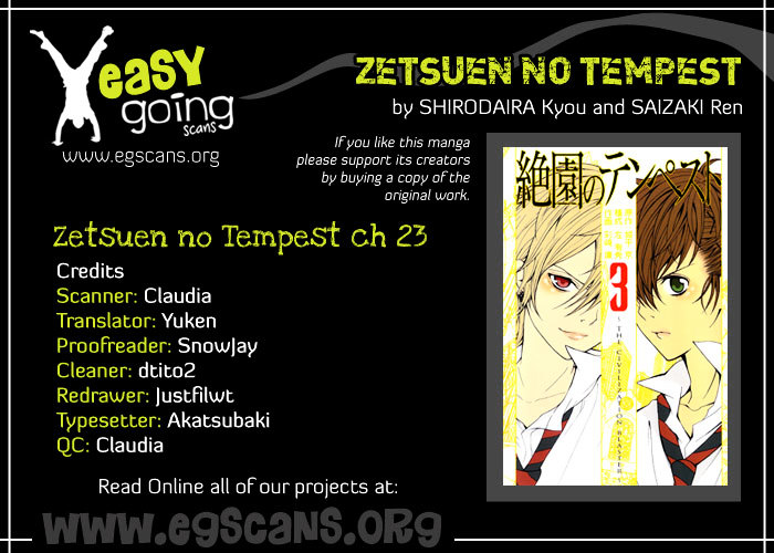 Zetsuen no Tempest Chapter 23 page 1 - Chapter 23 : The True Magician