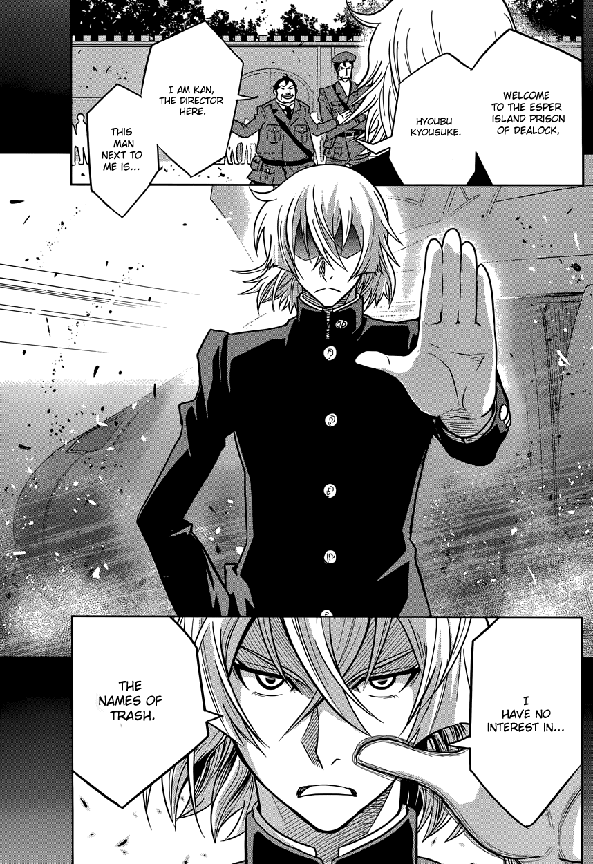 Zettai Karen Children: THE UNLIMITED - Hyoubu Kyousuke Chapter 1 page 17 - Chapter 1: Supernatural Jailbreak (1)