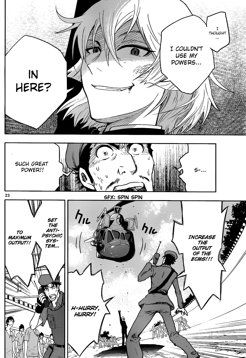 Zettai Karen Children: THE UNLIMITED - Hyoubu Kyousuke Chapter 1 page 25 - Chapter 1: Supernatural Jailbreak (1)