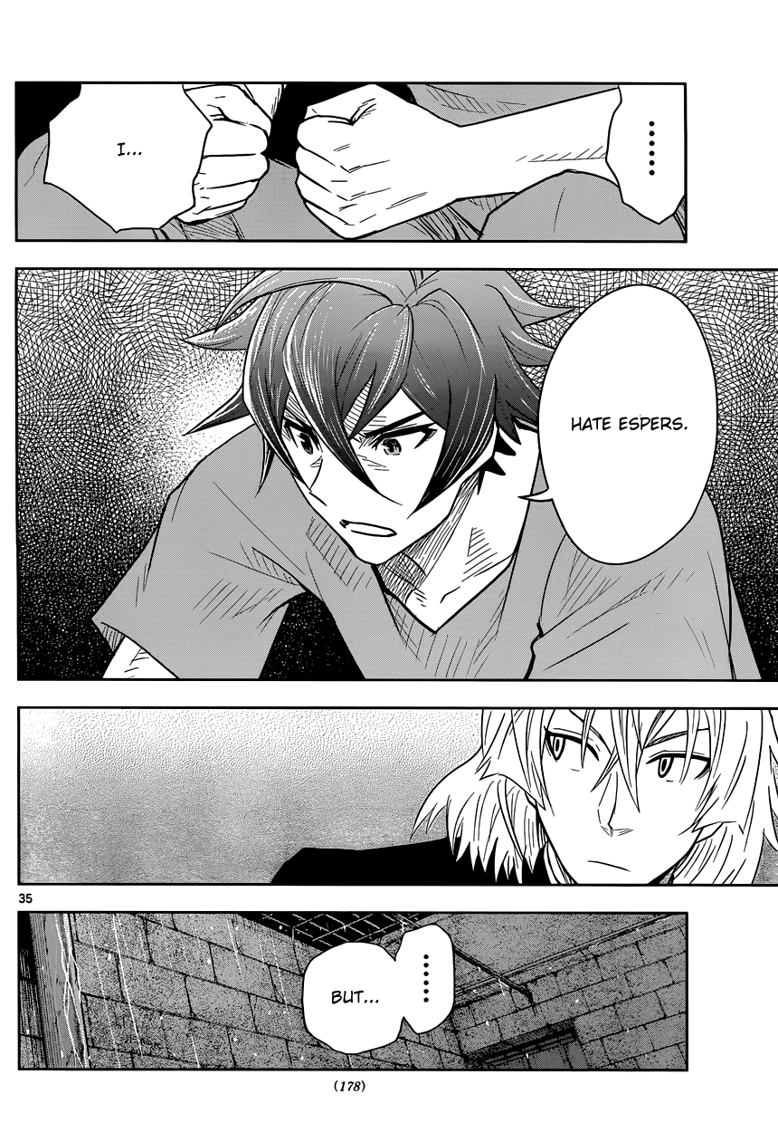 Zettai Karen Children: THE UNLIMITED - Hyoubu Kyousuke Chapter 1 page 37 - Chapter 1: Supernatural Jailbreak (1)