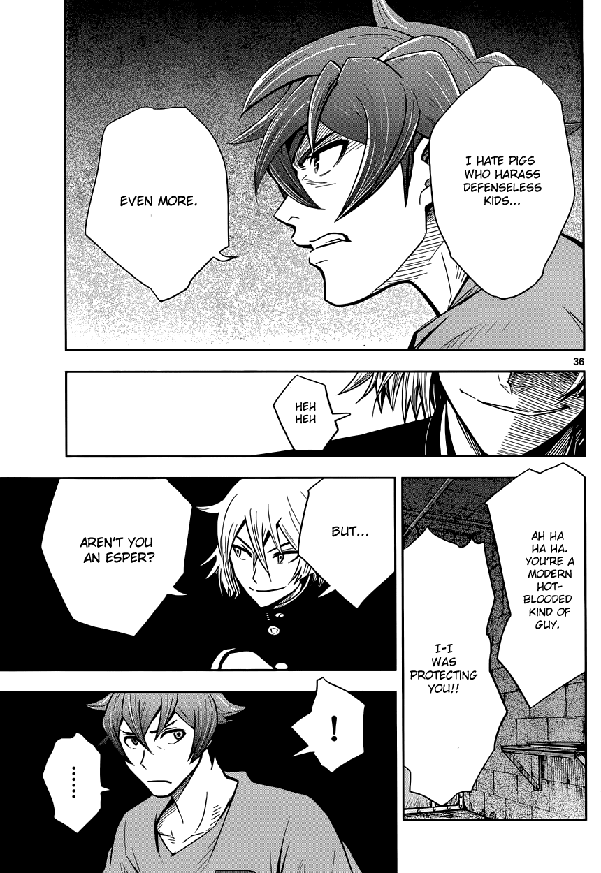 Zettai Karen Children: THE UNLIMITED - Hyoubu Kyousuke Chapter 1 page 38 - Chapter 1: Supernatural Jailbreak (1)