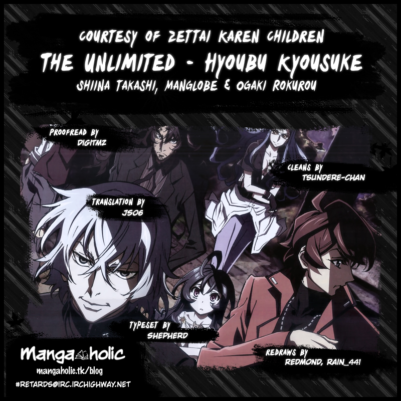 Zettai Karen Children: THE UNLIMITED - Hyoubu Kyousuke Chapter 1 page 4 - Chapter 1: Supernatural Jailbreak (1)
