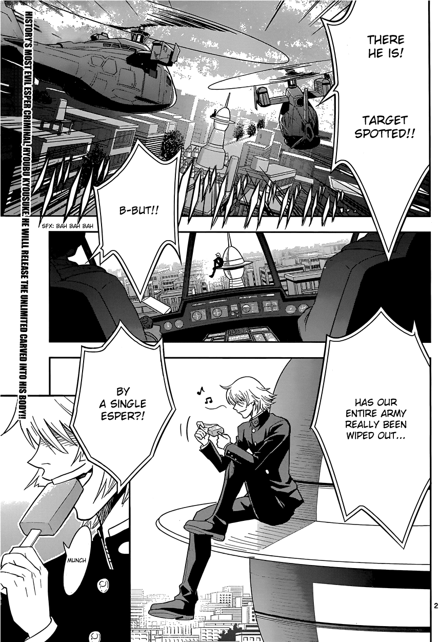 Zettai Karen Children: THE UNLIMITED - Hyoubu Kyousuke Chapter 1 page 5 - Chapter 1: Supernatural Jailbreak (1)