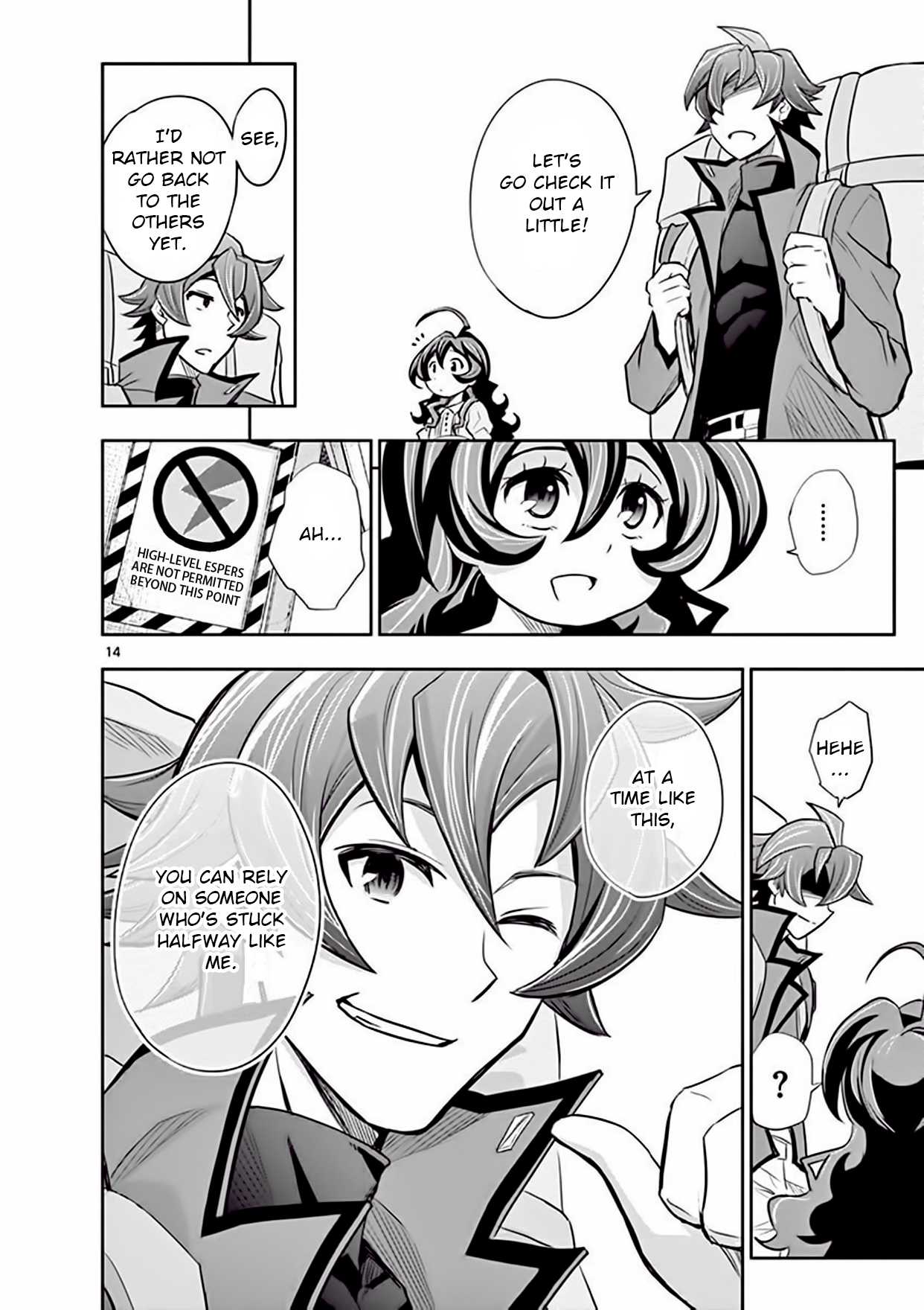 Zettai Karen Children: THE UNLIMITED - Hyoubu Kyousuke Chapter 12 page 14 - Chapter 12: Portrait of the Family (1)