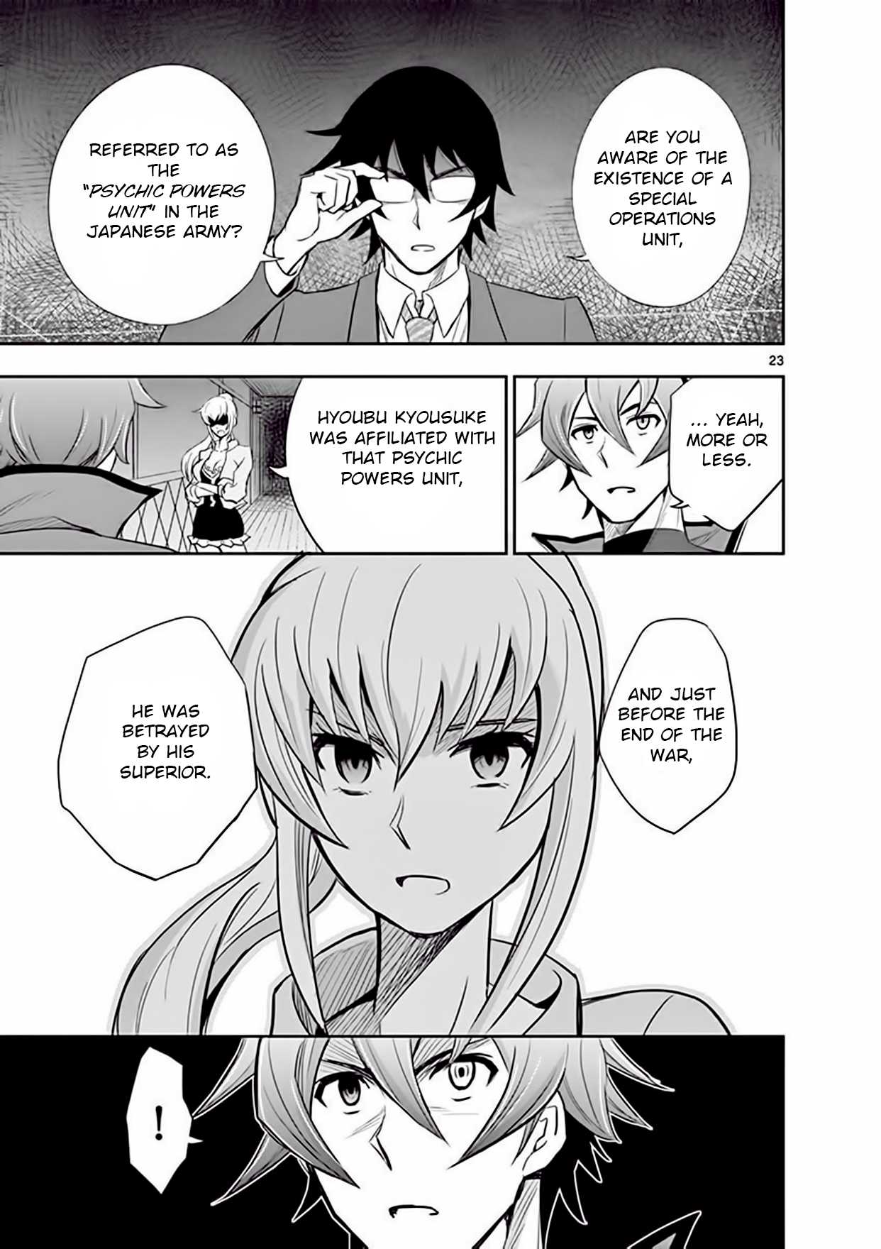 Zettai Karen Children: THE UNLIMITED - Hyoubu Kyousuke Chapter 12 page 23 - Chapter 12: Portrait of the Family (1)