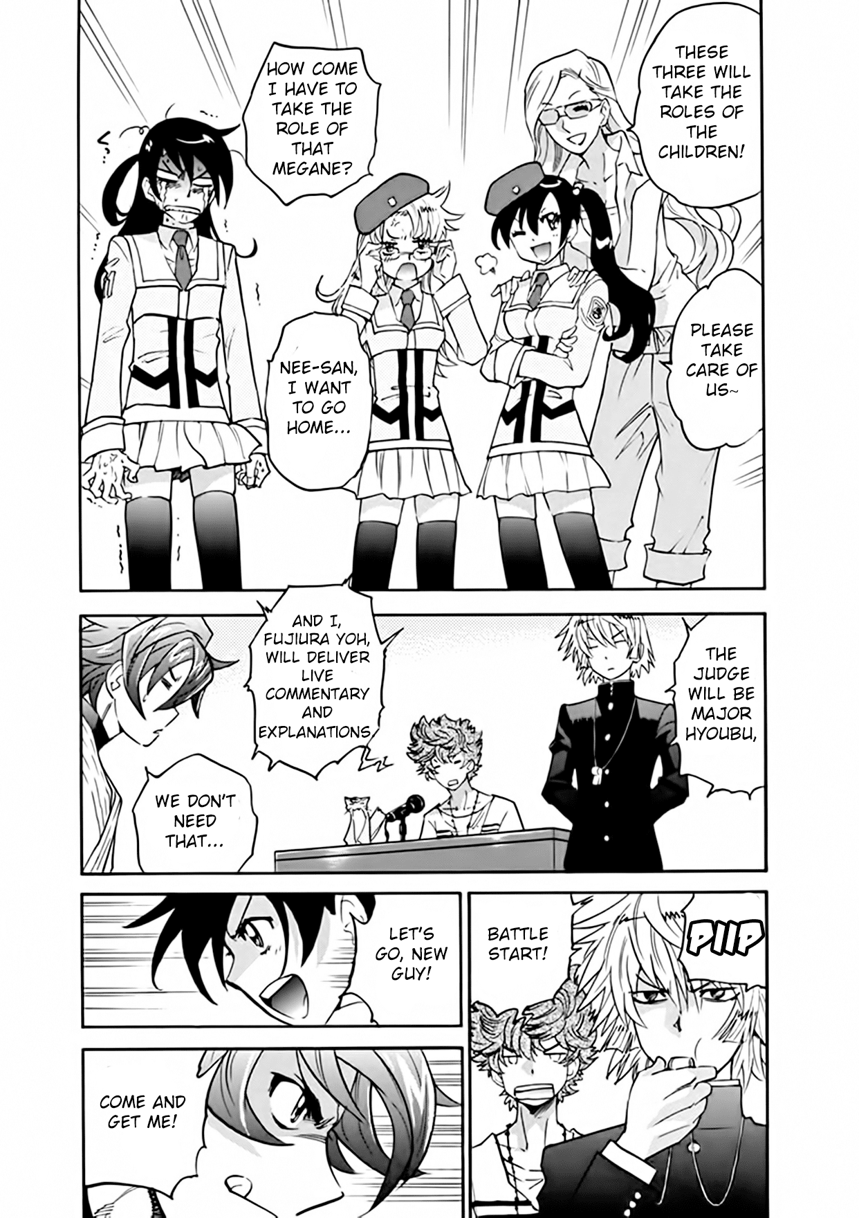 Zettai Karen Children: THE UNLIMITED - Hyoubu Kyousuke Chapter 14 page 5 - Chapter 14: As True As A Lie (1)
