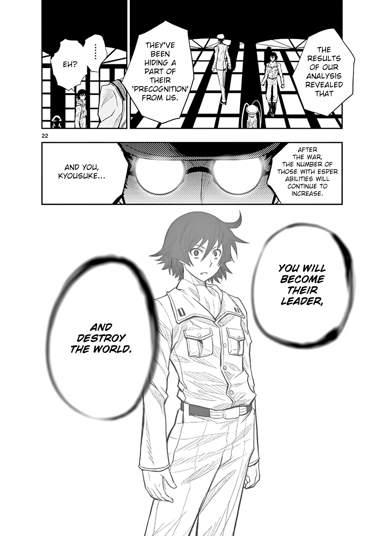 Zettai Karen Children: THE UNLIMITED - Hyoubu Kyousuke Chapter 17 page 21 - Chapter 17: Generation Zero