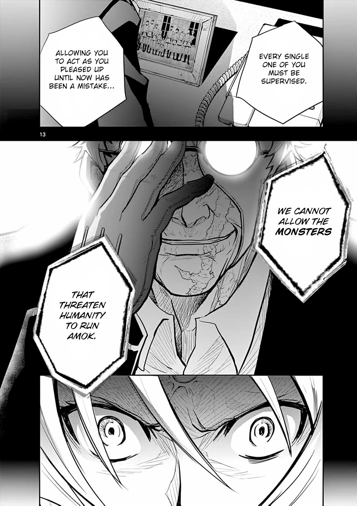 Zettai Karen Children: THE UNLIMITED - Hyoubu Kyousuke Chapter 18 page 13 - Chapter 18: Pandora's Box Opens (1)