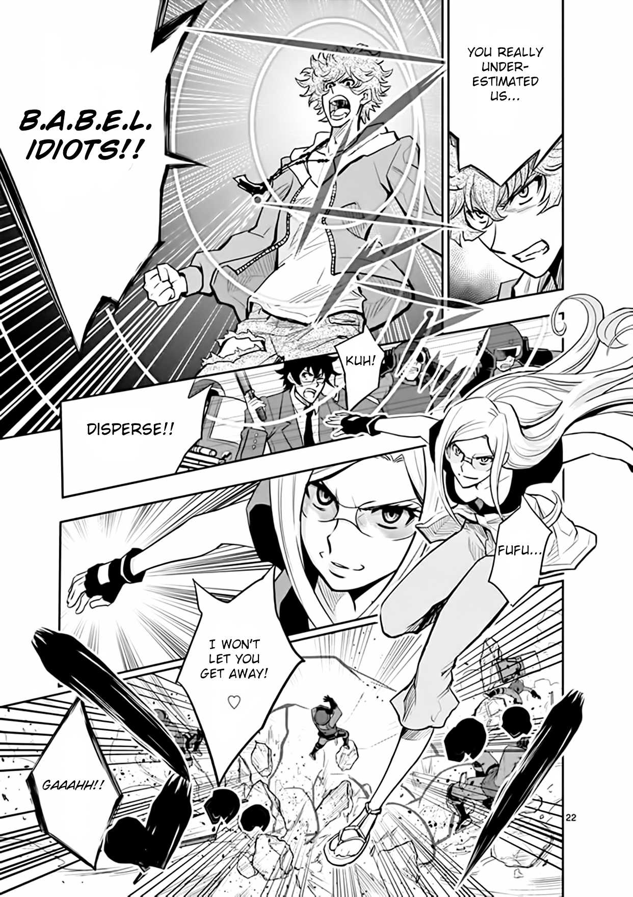 Zettai Karen Children: THE UNLIMITED - Hyoubu Kyousuke Chapter 18 page 22 - Chapter 18: Pandora's Box Opens (1)