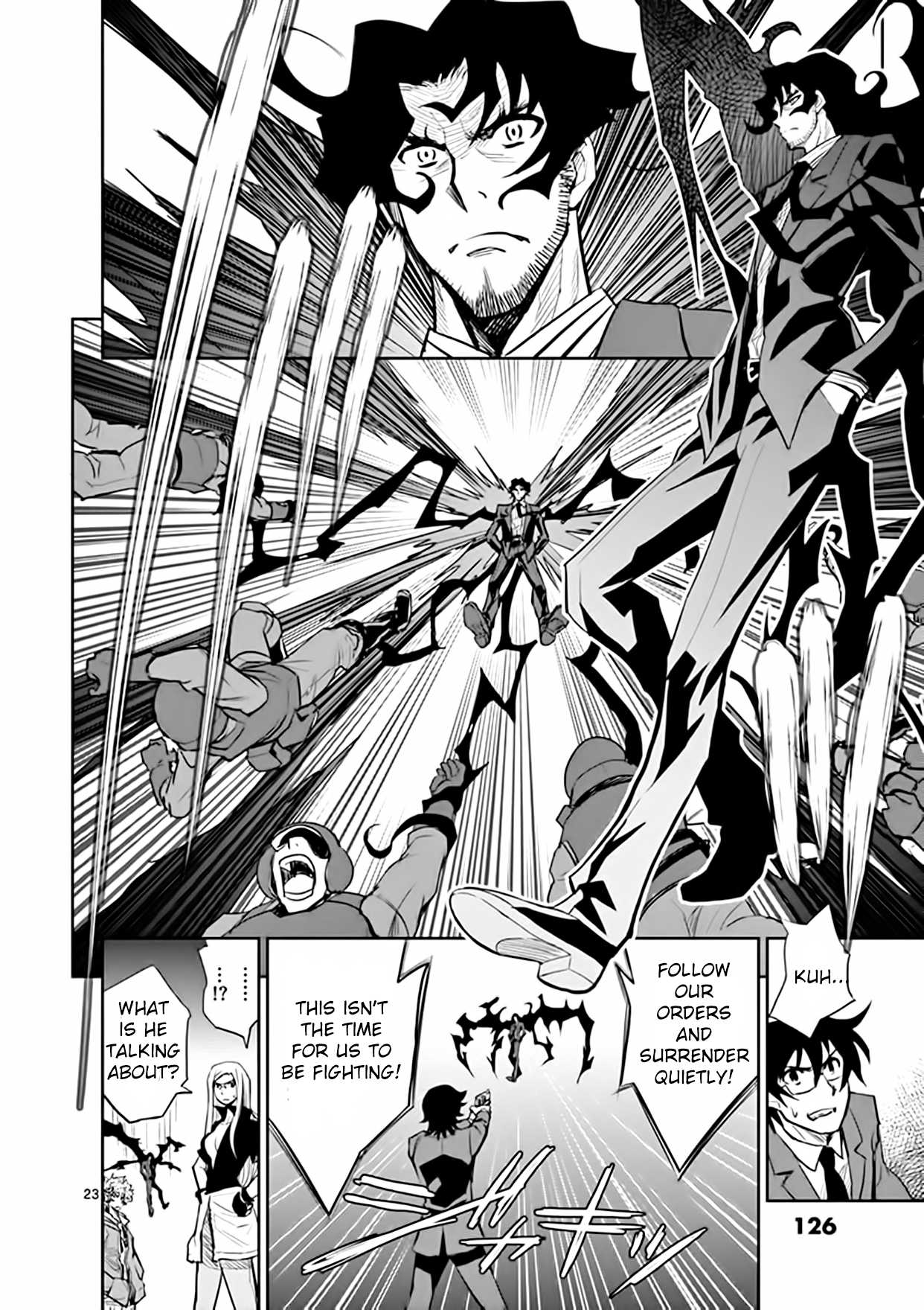 Zettai Karen Children: THE UNLIMITED - Hyoubu Kyousuke Chapter 18 page 23 - Chapter 18: Pandora's Box Opens (1)