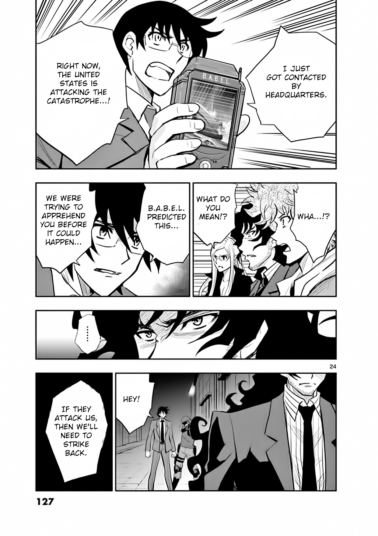 Zettai Karen Children: THE UNLIMITED - Hyoubu Kyousuke Chapter 18 page 24 - Chapter 18: Pandora's Box Opens (1)