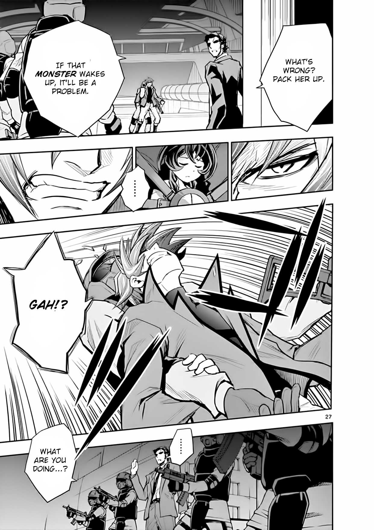 Zettai Karen Children: THE UNLIMITED - Hyoubu Kyousuke Chapter 19 page 27 - Chapter 19: Pandora's Box Opens (2)
