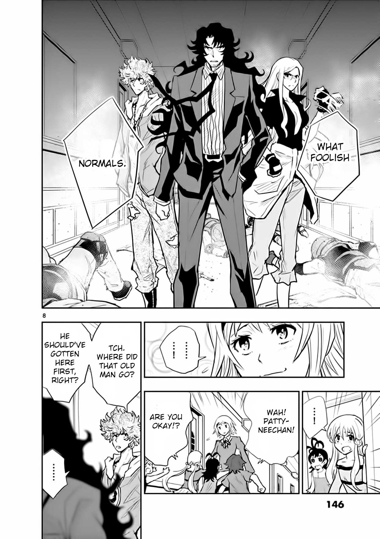 Zettai Karen Children: THE UNLIMITED - Hyoubu Kyousuke Chapter 19 page 8 - Chapter 19: Pandora's Box Opens (2)