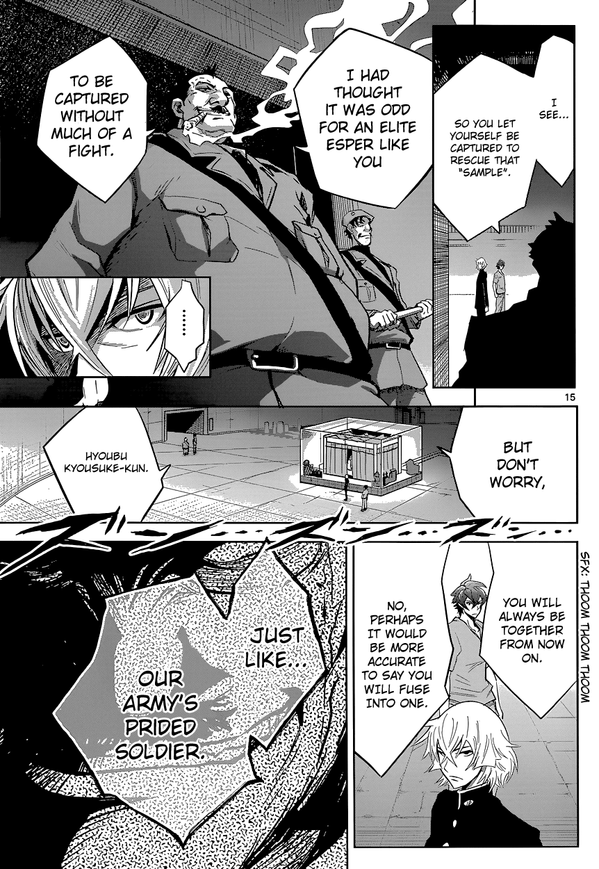 Zettai Karen Children: THE UNLIMITED - Hyoubu Kyousuke Chapter 2 page 15 - Chapter 2: Supernatural Jailbreak (2)