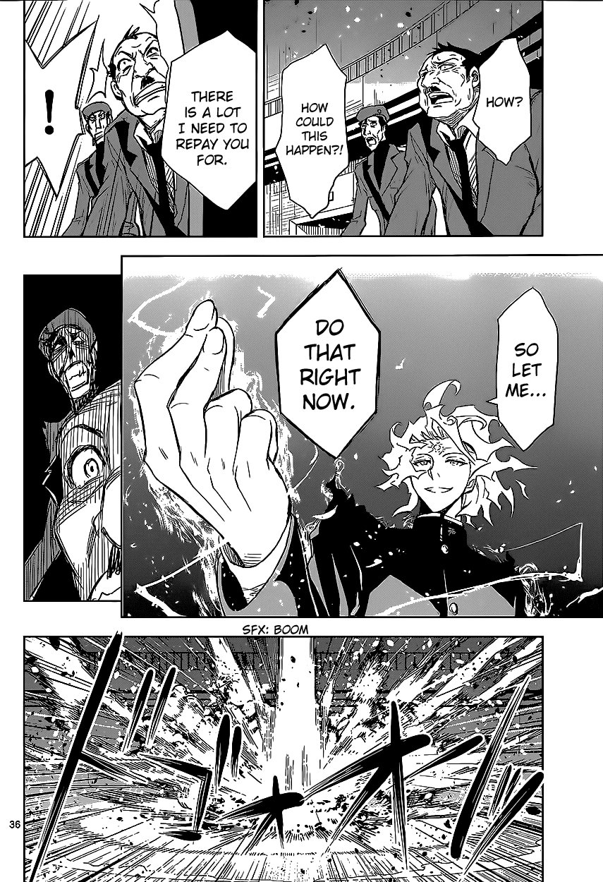 Zettai Karen Children: THE UNLIMITED - Hyoubu Kyousuke Chapter 2 page 35 - Chapter 2: Supernatural Jailbreak (2)