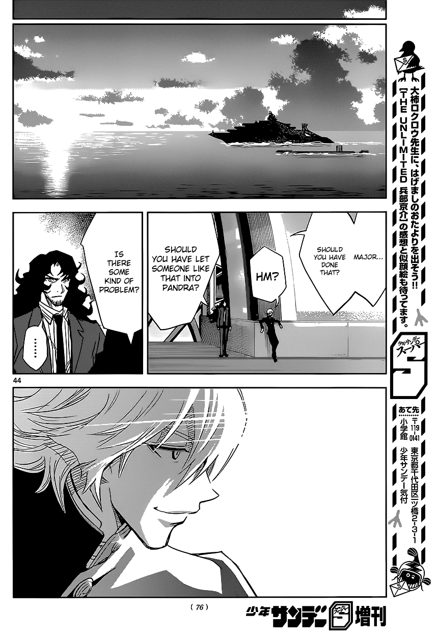 Zettai Karen Children: THE UNLIMITED - Hyoubu Kyousuke Chapter 2 page 43 - Chapter 2: Supernatural Jailbreak (2)