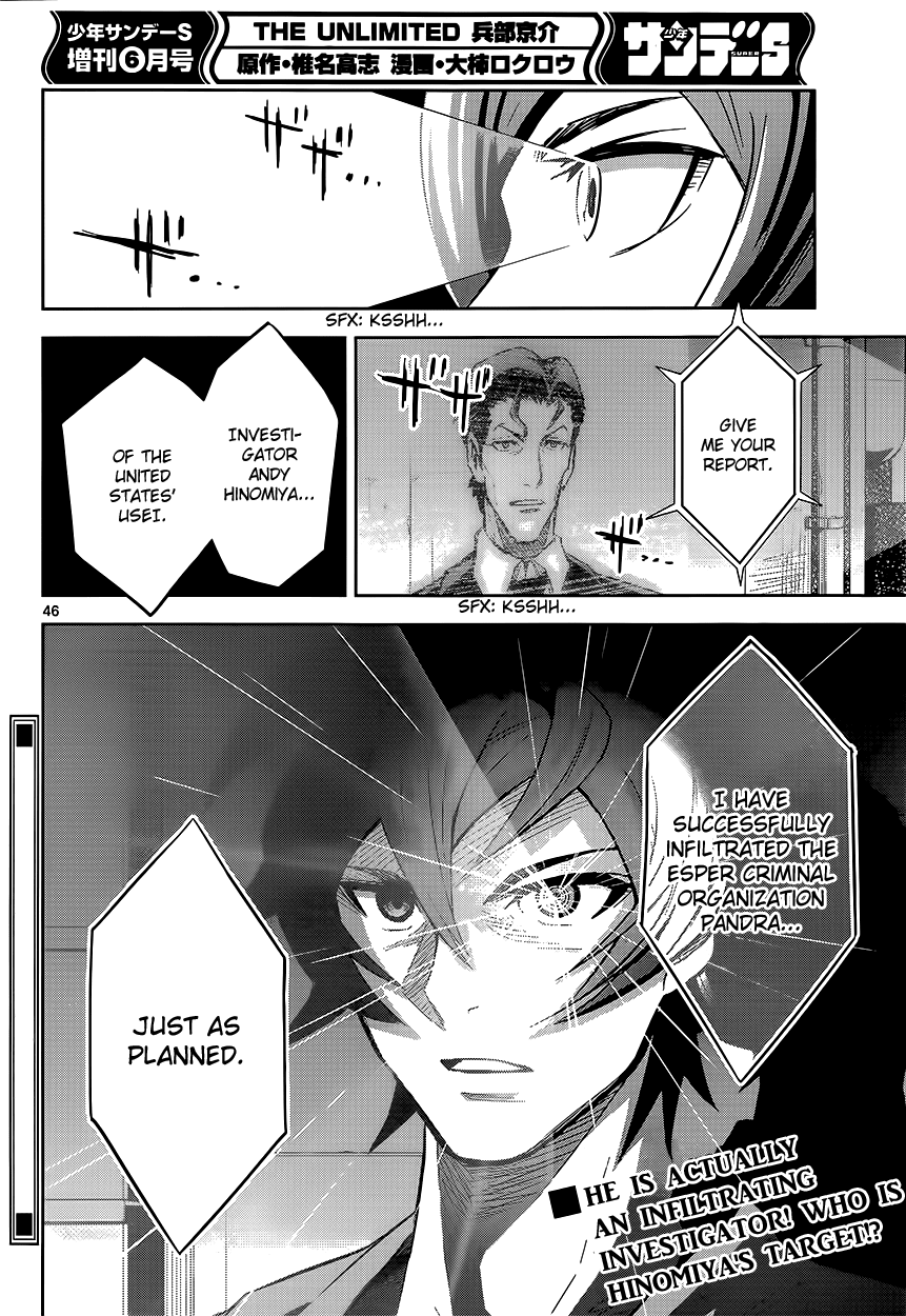Zettai Karen Children: THE UNLIMITED - Hyoubu Kyousuke Chapter 2 page 45 - Chapter 2: Supernatural Jailbreak (2)