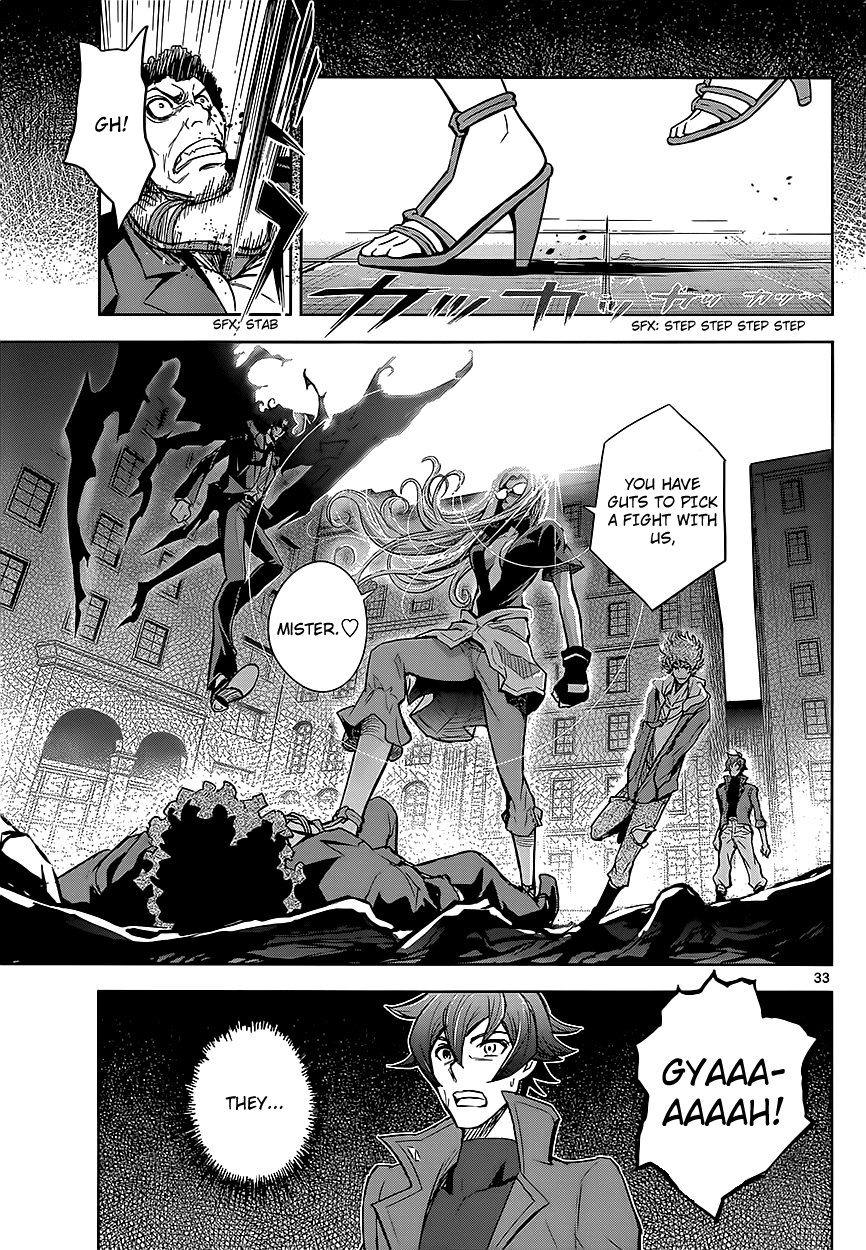 Zettai Karen Children: THE UNLIMITED - Hyoubu Kyousuke Chapter 3 page 34 - Chapter 3: Melody of Assassination (1)