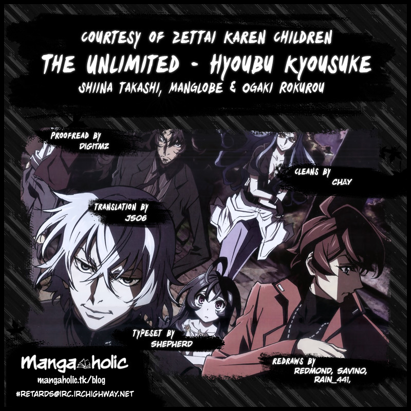 Zettai Karen Children: THE UNLIMITED - Hyoubu Kyousuke Chapter 5 page 4 - Chapter 5: Melody of Assassination (3)