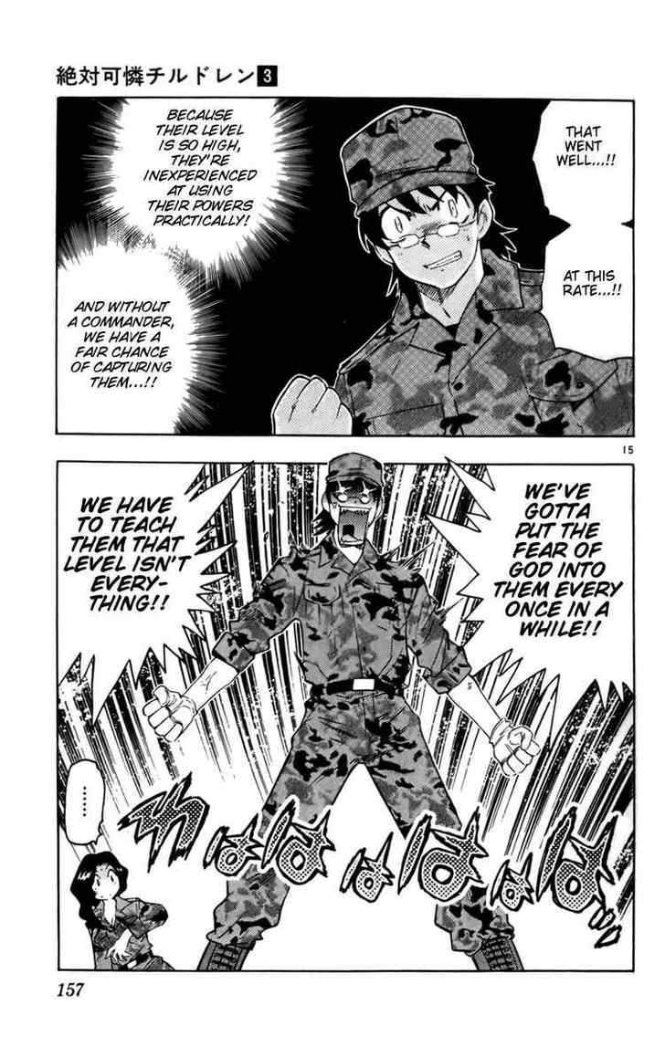 Zettai Karen Children Chapter 16 page 15 - Chapter 16: Beautiful Prey (1)