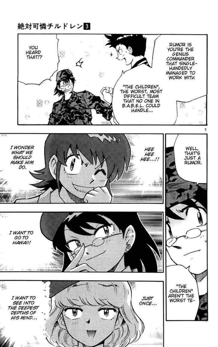 Zettai Karen Children Chapter 17 page 7 - Chapter 17: Beautiful Prey (2)