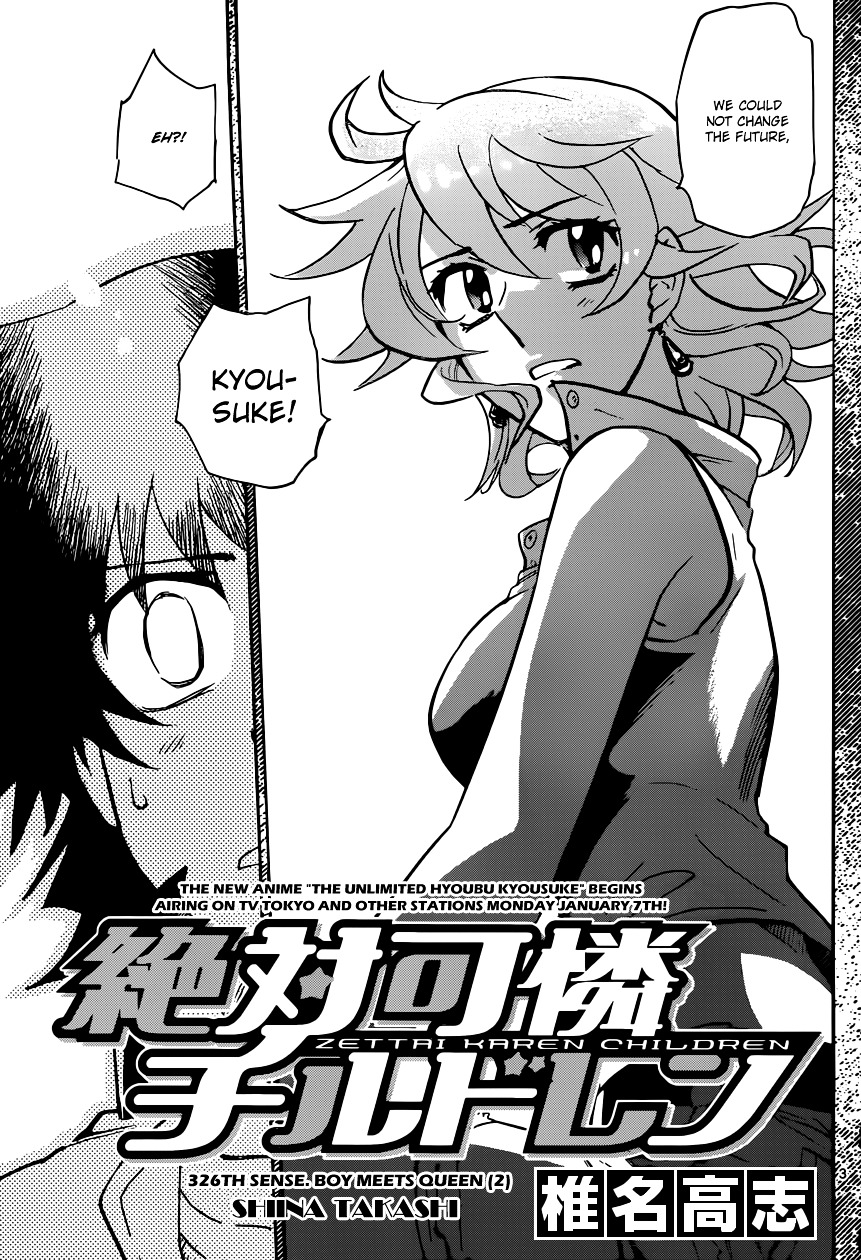 Zettai Karen Children Chapter 326 page 4 - Chapter 326: Boy meets Queen (2)