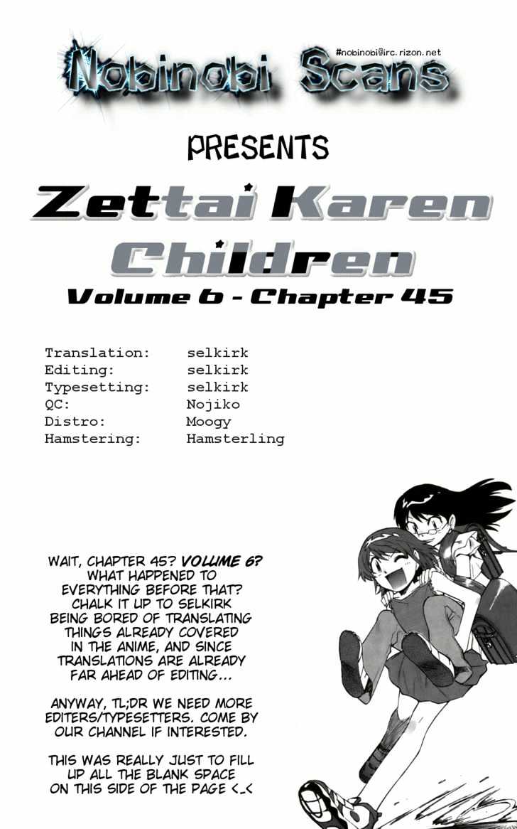Zettai Karen Children Chapter 41 page 1 - Chapter 41: Esper of the Wasteland (1)