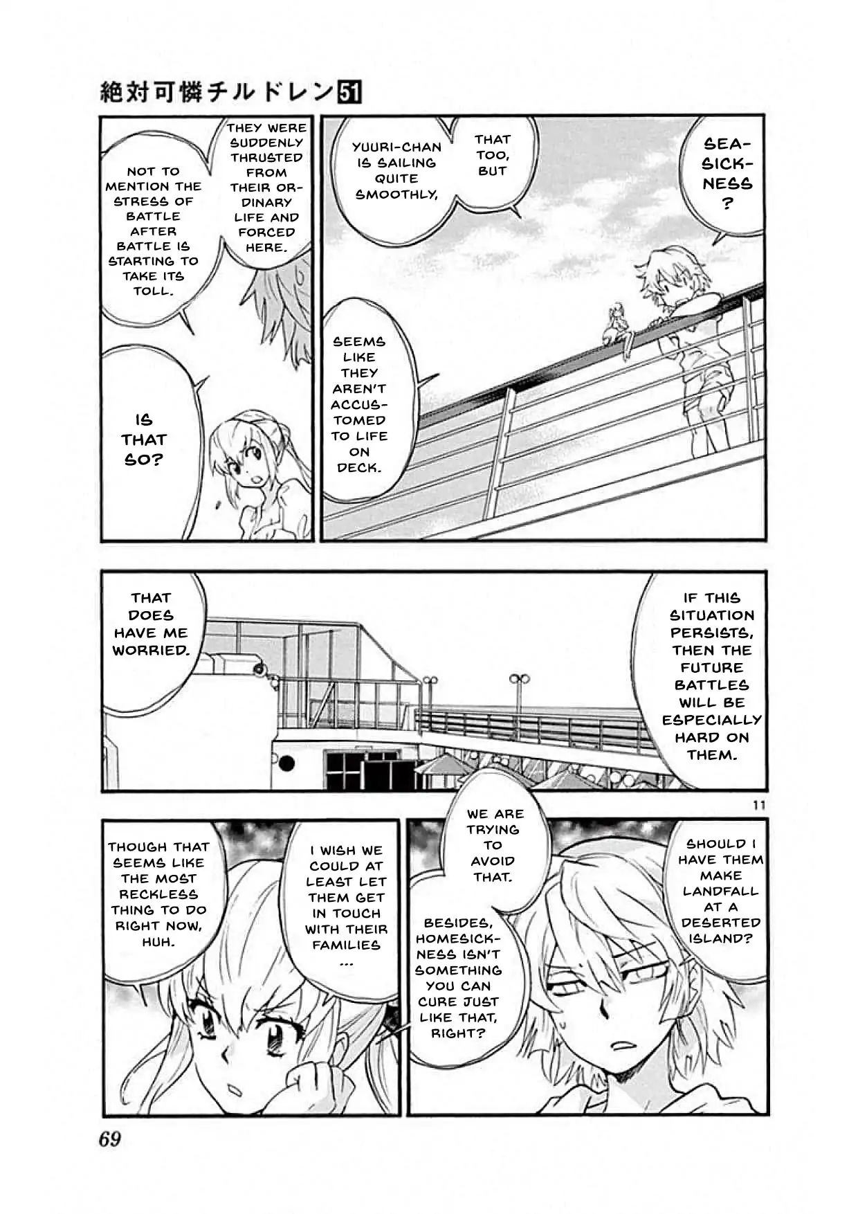 Zettai Karen Children Chapter 490 page 11 - Chapter 490: After the War, I'm Coming Home (1)