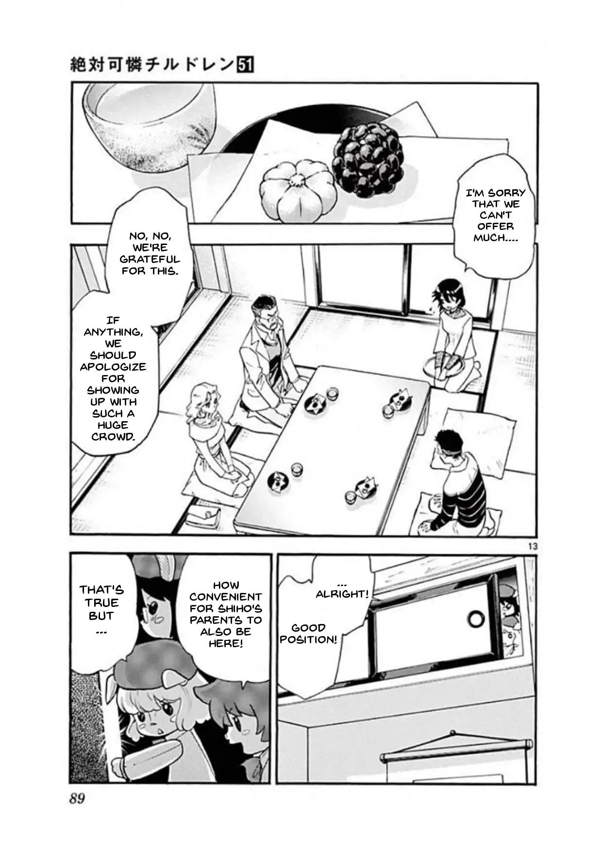 Zettai Karen Children Chapter 491 page 13 - Chapter 491: After the War, I'm Coming Home (2)