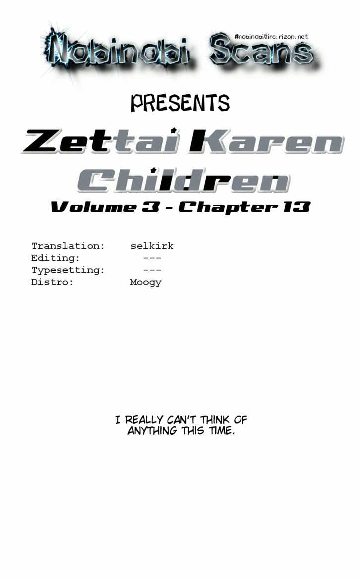 Zettai Karen Children Chapter 9 page 1 - Chapter 9: Tempter (1)