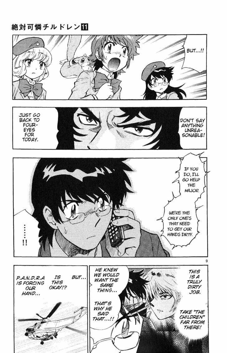 Zettai Karen Children Chapter 98 page 9 - Chapter 98: Black Phantom (4)