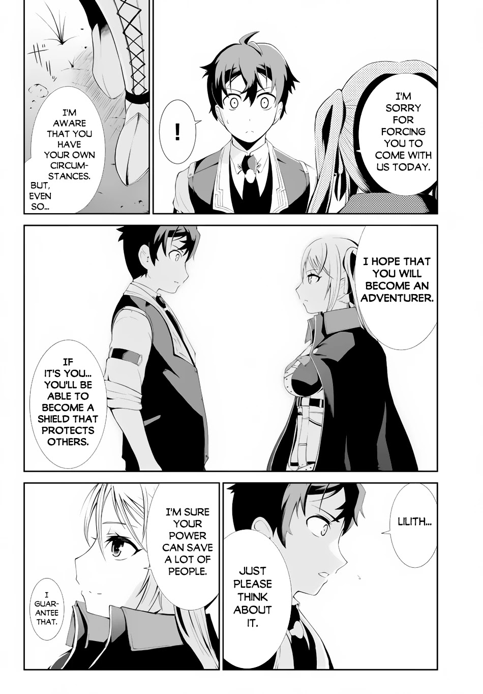 Zettai ni Damage wo Ukenai Skill wo Moratta node, Boukensha to shite Musou shite miru Chapter 3 page 15 - Chapter 3: The Adventurers