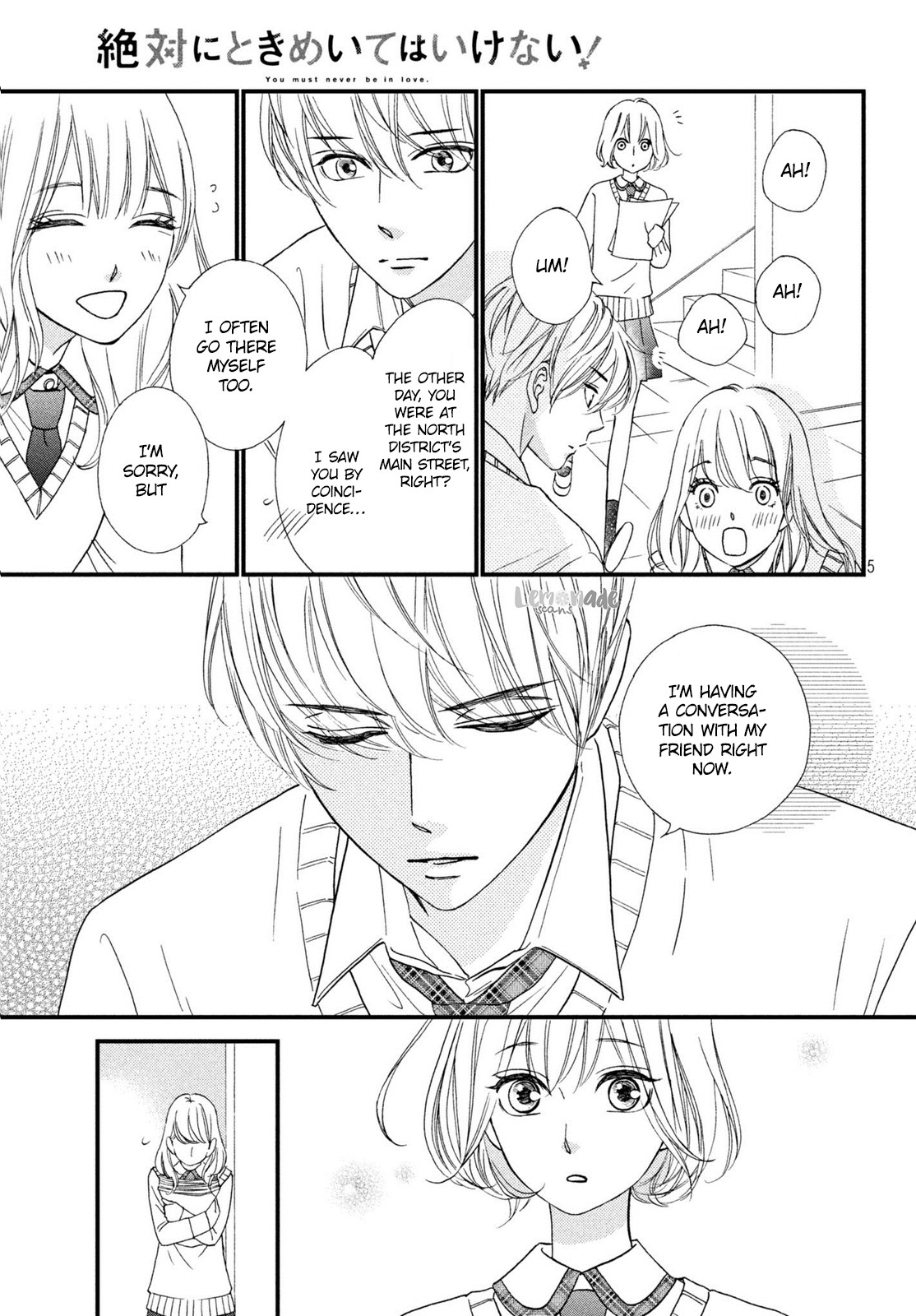 Zettai ni Tokimeite wa Ikenai! Chapter 11 page 7 - Chapter 11: Borderline
