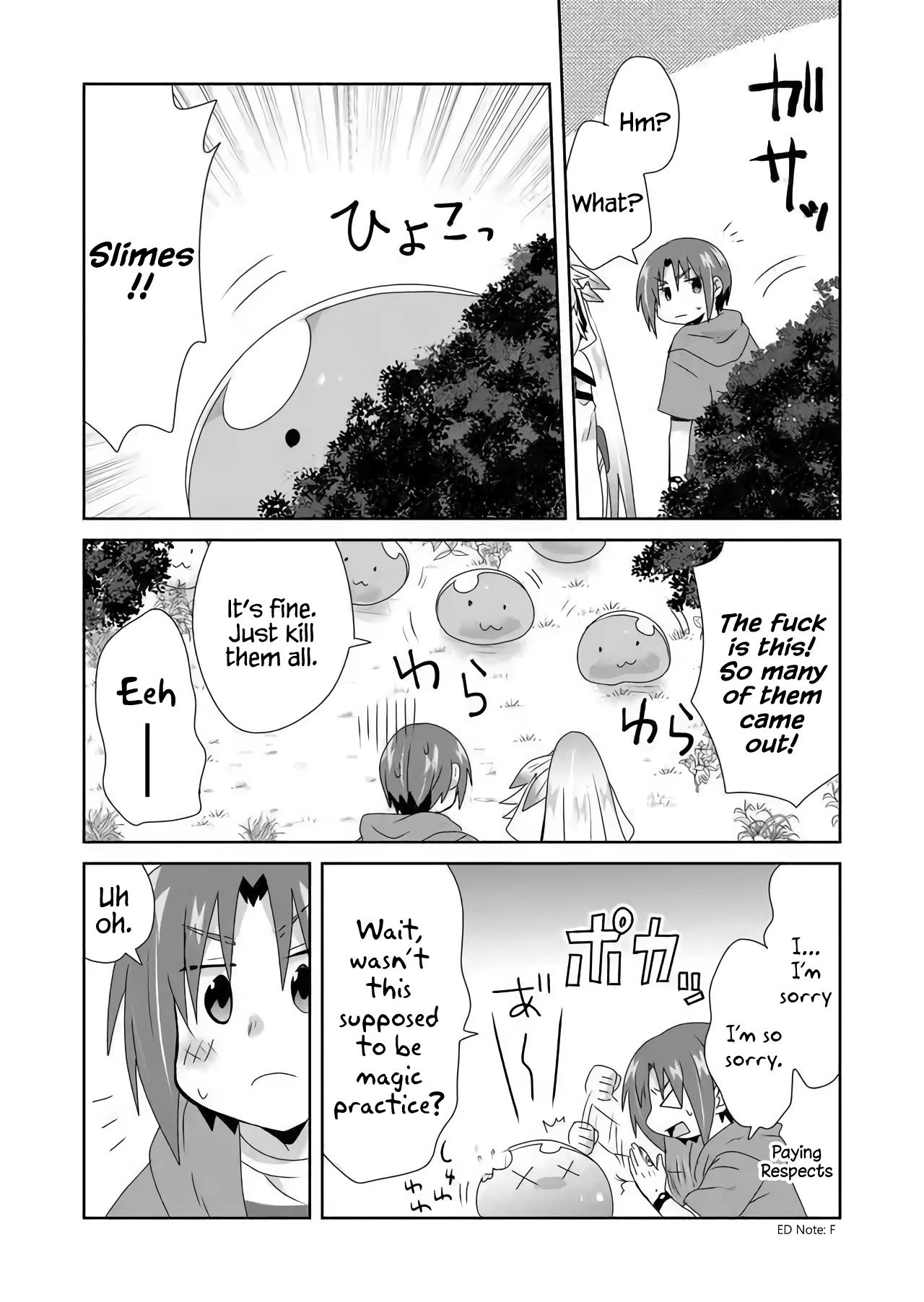 Zettai ni Yatte wa Ikenai Isekai Shoukan Chapter 13 page 14 - Chapter 13: Concerning Camping, Traveling, and Training
