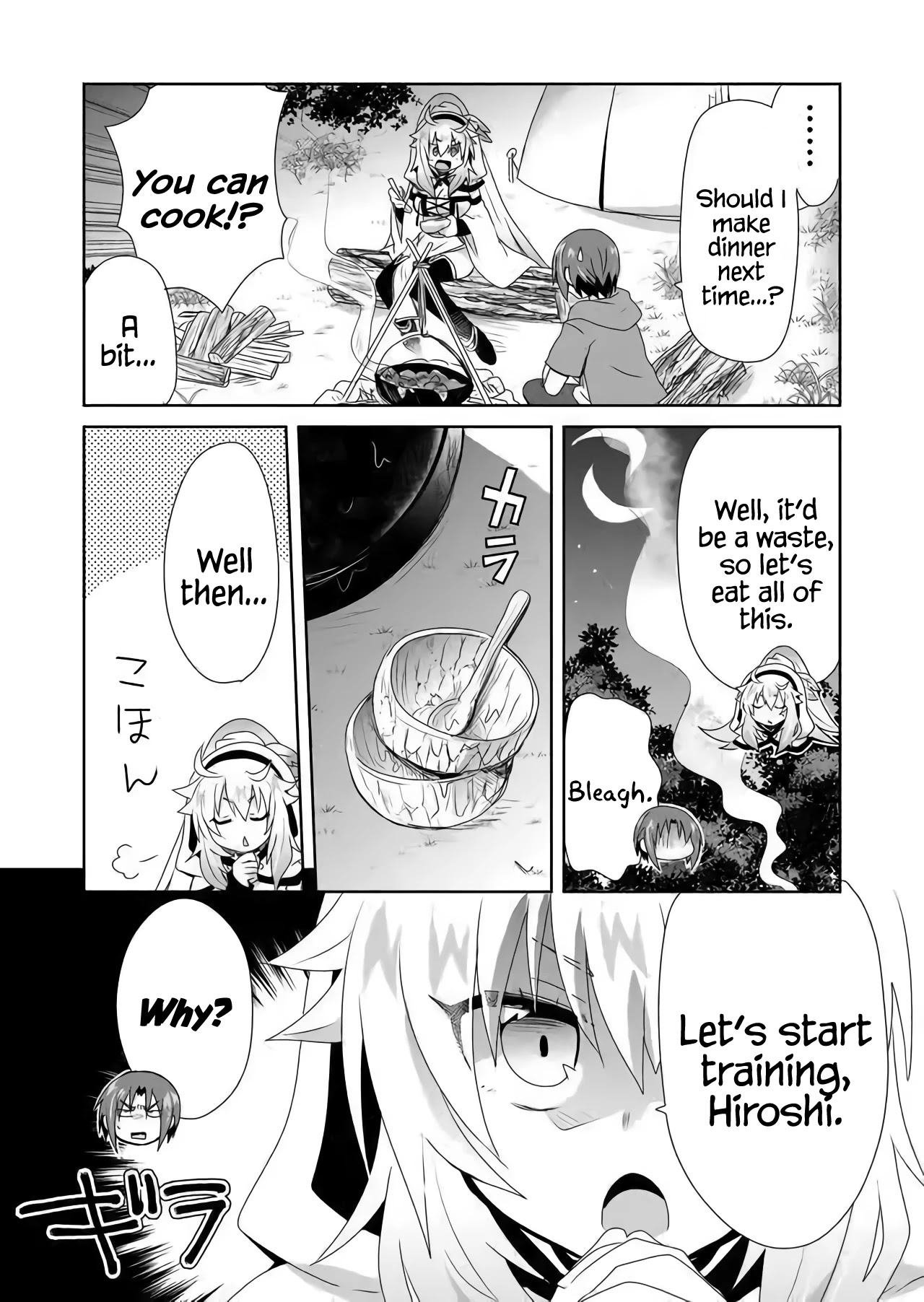 Zettai ni Yatte wa Ikenai Isekai Shoukan Chapter 13 page 9 - Chapter 13: Concerning Camping, Traveling, and Training