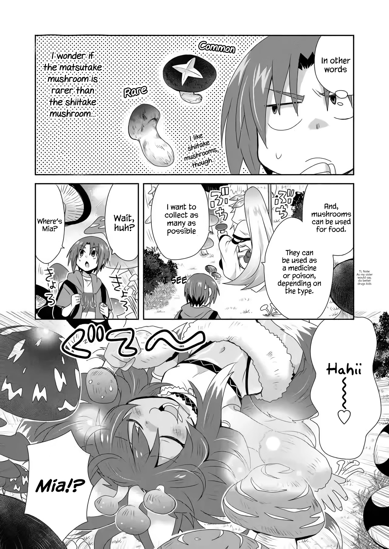 Zettai ni Yatte wa Ikenai Isekai Shoukan Chapter 18 page 8 - Chapter 18: Concerning a Mushroom Party