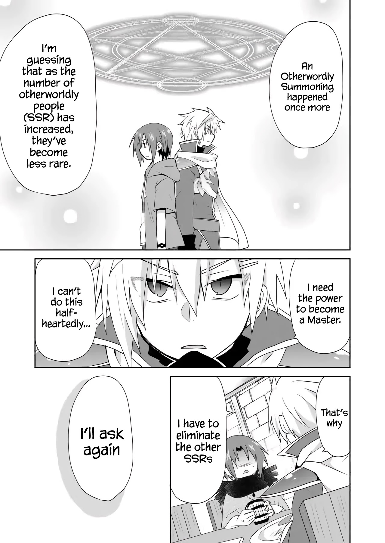 Zettai ni Yatte wa Ikenai Isekai Shoukan Chapter 24 page 13 - Chapter 24: Concerning the Two SSRs