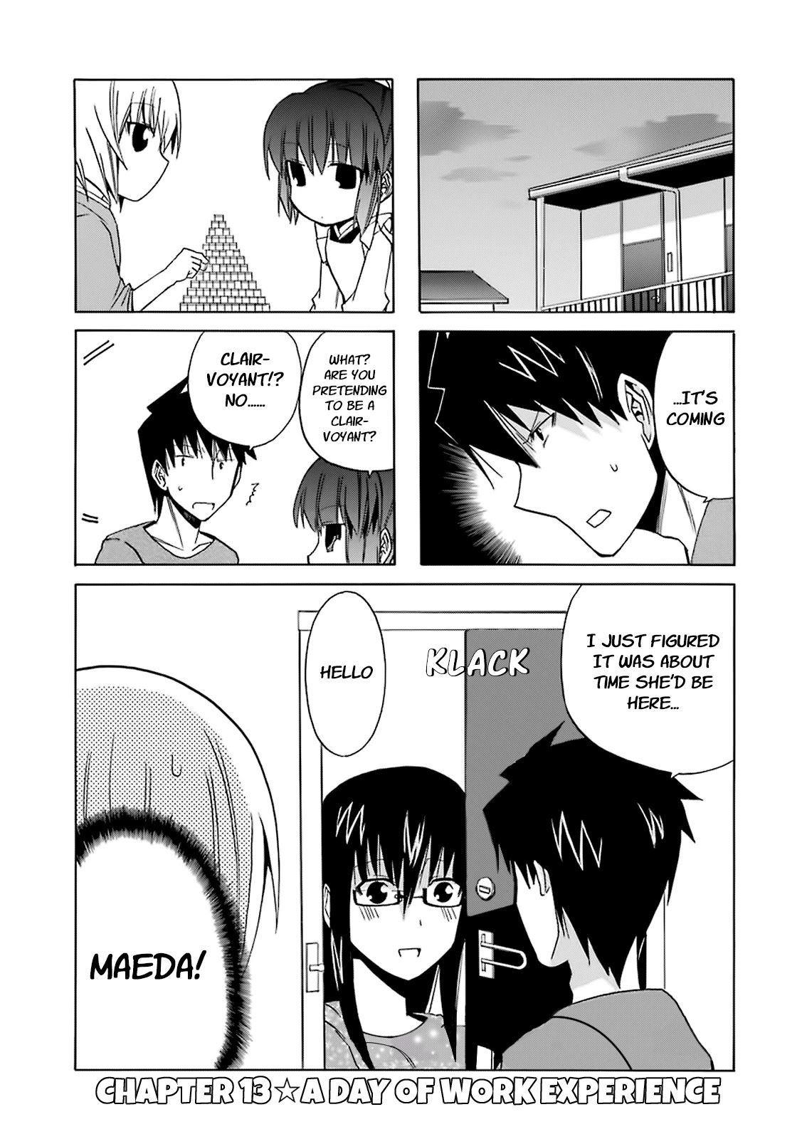 Zettai Reiiki Chapter 13 page 1 - Chapter 13: A Day of Work Experience