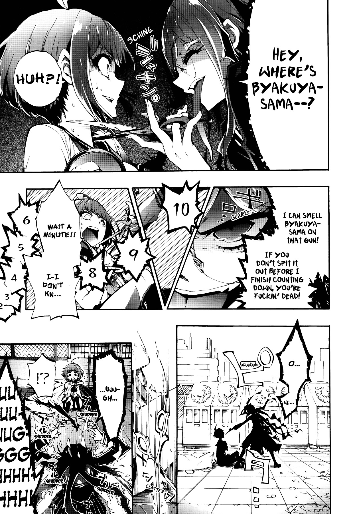 Zettai Zetsubou Shoujo - Danganronpa Another Episode - Genocider Mode Chapter 1 page 16 - Chapter 1 : The Demon that Cries Out Love from the Depths of Hell